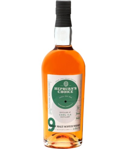 Fles Hepburn’s Choice Caol Ila 9 Years Old, single malt whisky, op voorraad bij slijterij t Bockje in Bathmen