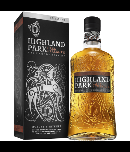 Fles Highland Park Cask Strength Release No.2, single malt whisky, op voorraad bij slijterij t Bockje in Bathmen
