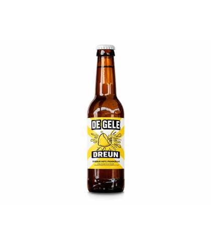 Fles Geel Gevaar De Gele Dreun Limoncello Weizen, bier van Geel Gevaar, bij slijterij t Bockje in Bathmen