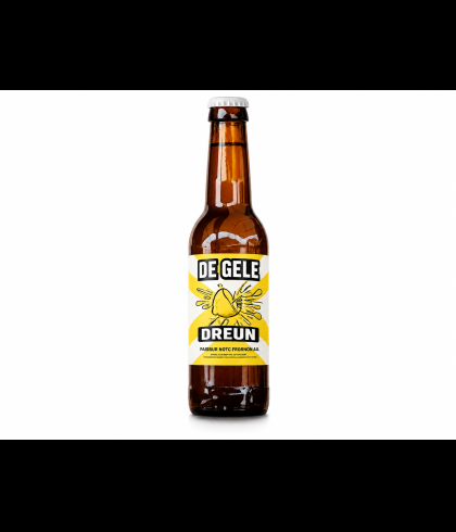 Fles Geel Gevaar De Gele Dreun Limoncello Weizen, bier van Geel Gevaar, bij slijterij t Bockje in Bathmen