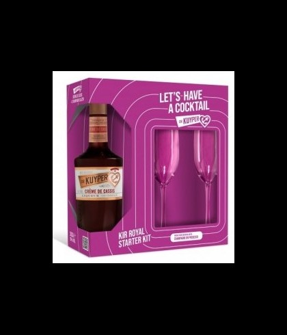 Geschenk De Kuyper Crème de Cassis Kir Royal Starterskit, bij slijterij ’t Bockje in Bathmen