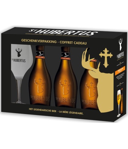 Geschenk St. Hubertus Geschenkverpakking, bij slijterij ’t Bockje in Bathmen