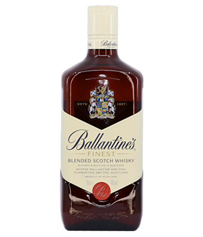 Fles Ballantine’s Finest, single malt whisky, op voorraad bij slijterij t Bockje in Bathmen