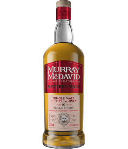 Fles Schotse whisky van bottelaar Murray McDavid, op voorraad bij slijterij t Bockje in Bathmen