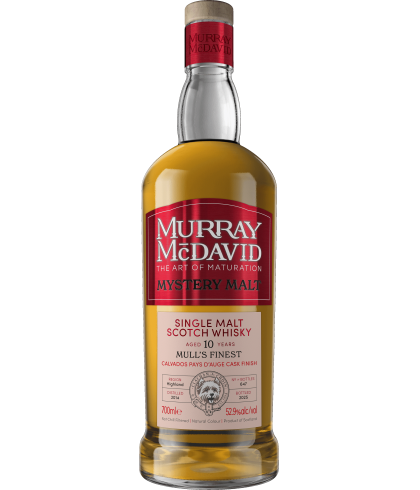 Fles Schotse whisky van bottelaar Murray McDavid, op voorraad bij slijterij t Bockje in Bathmen