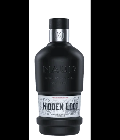 Fles Naud Hidden Loot Original Amber Spiced Rum, rum, op voorraad bij slijterij t Bockje in Bathmen