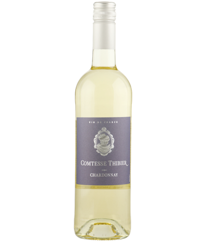 Fles Comtesse Thibier Chardonnay, wijn op voorraad bij slijterij t Bockje in Bathmen