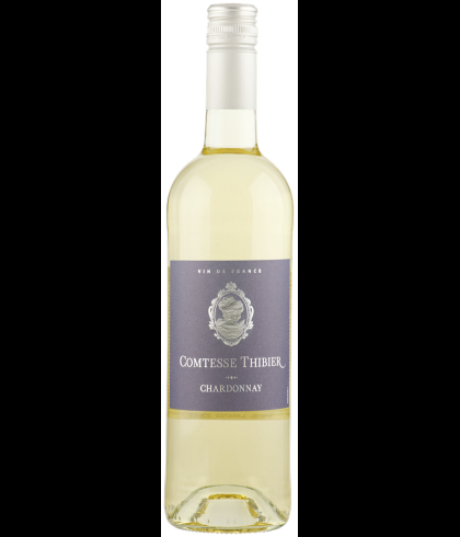 Fles Comtesse Thibier Chardonnay, wijn op voorraad bij slijterij t Bockje in Bathmen
