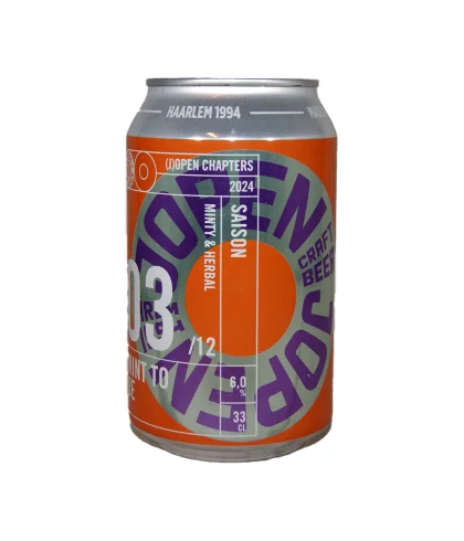 Fles Jopen Mint To Be Saison, bier van Jopen, bij slijterij t Bockje in Bathmen
