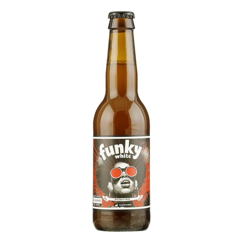 Fles Brouwerij Fusie Funky White, bier van Brouwerij Fusie, op voorraad bij slijterij t Bockje in Bathmen