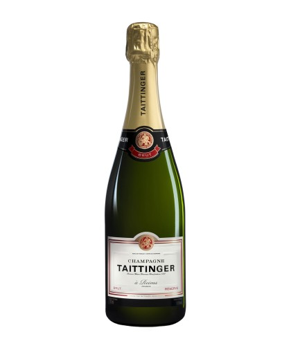 Fles Champagne Taittinger Brut Réserve, wijn op voorraad bij slijterij t Bockje in Bathmen