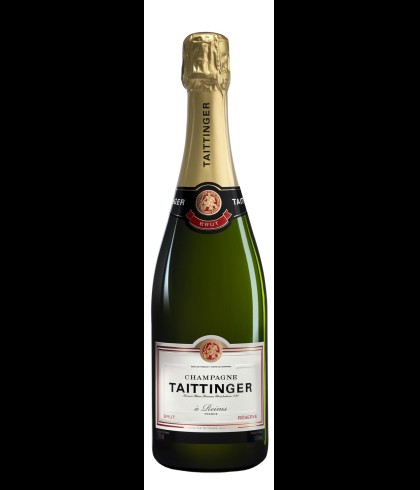 Fles Champagne Taittinger Brut Réserve, wijn op voorraad bij slijterij t Bockje in Bathmen