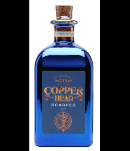 Fles Copperhead Gin Scarfes Bar, gin, op voorraad bij slijterij t Bockje in Bathmen