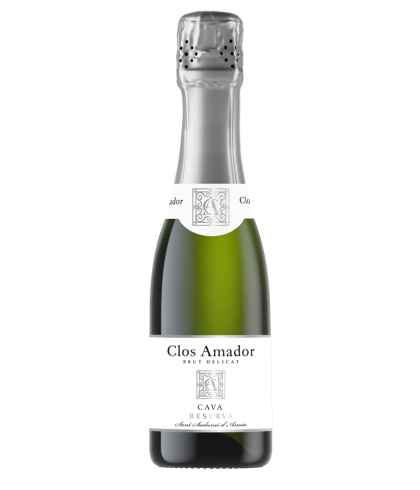 Fles Clos Amador Brut Reserva Delicat 20cl, wijn op voorraad bij slijterij t Bockje in Bathmen