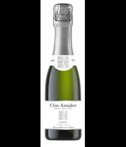 Fles Clos Amador Brut Reserva Delicat 20cl, wijn op voorraad bij slijterij t Bockje in Bathmen