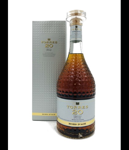 TORRES Brandy 20 Years Old, bij slijterij t Bockje in Bathmen