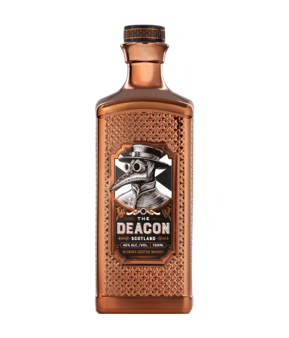 Fles The Deacon Blended Scotch, whisky, op voorraad bij slijterij t Bockje in Bathmen