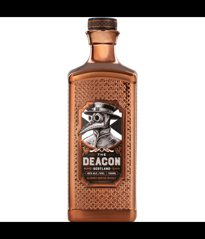 Fles The Deacon Blended Scotch, whisky, op voorraad bij slijterij t Bockje in Bathmen