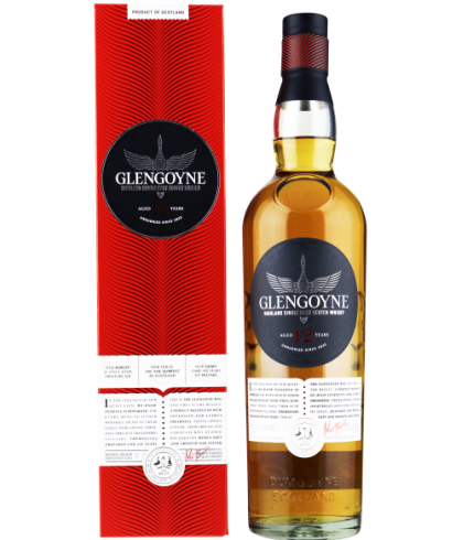 Fles Glengoyne 12 years Highland Single Malt Scotch Whisky, whisky, op voorraad bij slijterij ’t Bockje in Bathmen