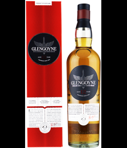 Fles Glengoyne 12 years Highland Single Malt Scotch Whisky, whisky, op voorraad bij slijterij ’t Bockje in Bathmen