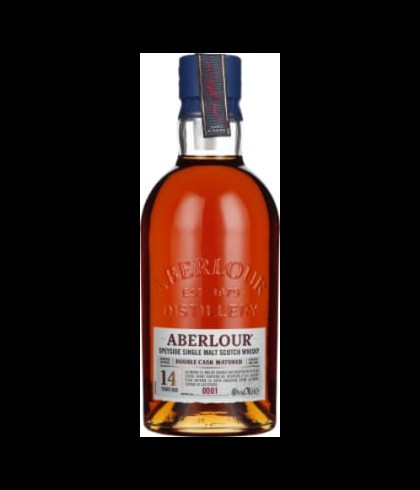 Fles Aberlour 14 Years Old Double Cask Matured, Speyside single malt whisky, op voorraad bij slijterij t Bockje in Bathmen