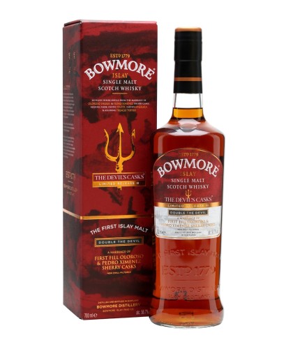 Fles Bowmore Devills Cask 3 Islay Single Malt Whisky, whisky, bij slijterij t Bockje in Bathmen