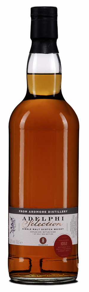 Fles Ardmore 8 Years Old 2016, single malt whisky, op voorraad bij slijterij t Bockje in Bathmen