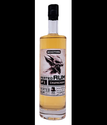 Fles Schotman Single Peated Rum No:1, rum, op voorraad bij slijterij t Bockje in Bathmen