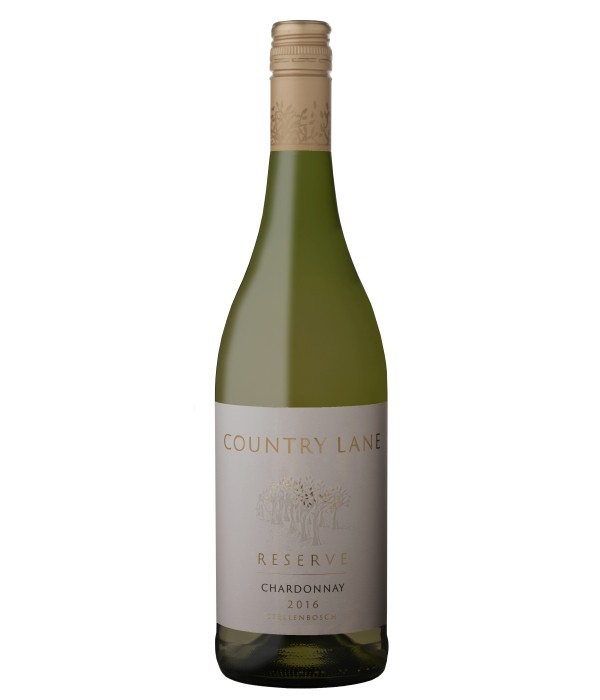 Country Lane Reserve Chardonnay, Stellenbosch-Zuid Afrika, wijn bij t Bockje in Bathmen