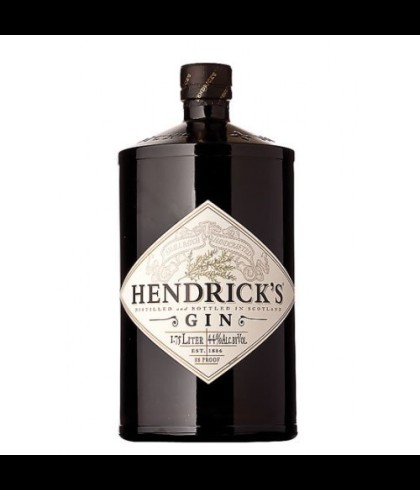 Fles HENDRICK GIN XL FLES  1,75 L, gin, op voorraad bij slijterij t Bockje in Bathmen