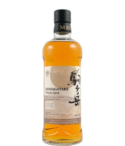 Fles Mars Komagatake Shinshu Aging 2016, Japanse single malt whisky, op voorraad bij slijterij ’t Bockje in Bathmen