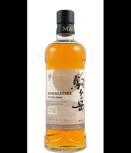 Fles Mars Komagatake Shinshu Aging 2016, Japanse single malt whisky, op voorraad bij slijterij t Bockje in Bathmen