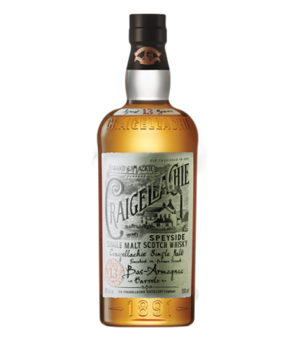 Fles Craigellachie 13 Years Old Bas-Armagnac, whisky, op voorraad bij slijterij ’t Bockje in Bathmen