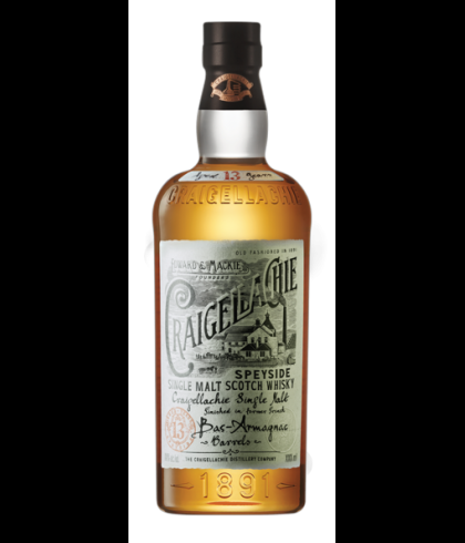 Fles Craigellachie 13 Years Old Bas-Armagnac, whisky, op voorraad bij slijterij ’t Bockje in Bathmen