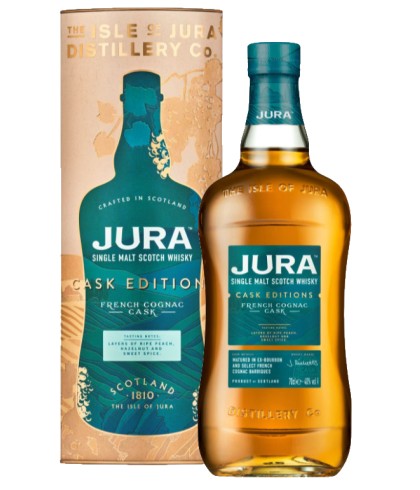 Fles single malt van Jura, op voorraad bij slijterij t Bockje in Bathmen