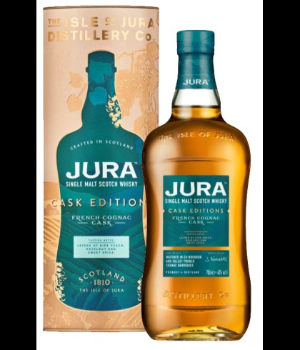 Fles single malt van Jura, op voorraad bij slijterij t Bockje in Bathmen
