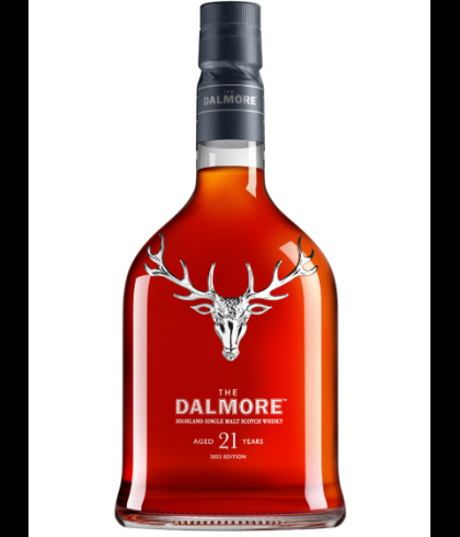 Fles The Dalmore 21 Years Old, single malt whisky, op voorraad bij slijterij t Bockje in Bathmen