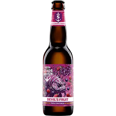 Fles Stadshaven Devil's Fruit, bier van Stadshaven, op voorraad bij slijterij ’t Bockje in Bathmen
