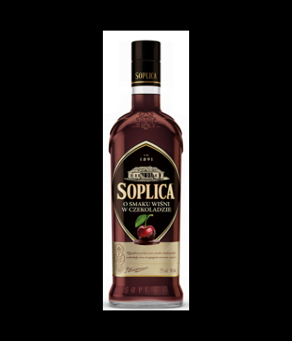 Fles Soplica o Smaku Wisni w Czekoladzie, wodka, op voorraad bij slijterij t Bockje in Bathmen