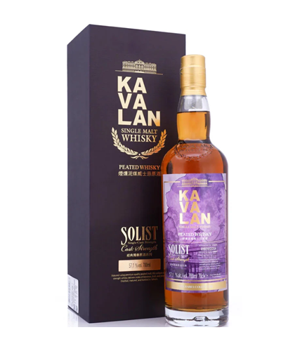 Fles Kavalan 9Y Single Cask Peated, whisky, bij slijterij ’t Bockje in Bathmen
