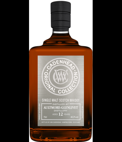 Fles Cadenhead&rsquo;s Aultmore-Glenlivet 12 Years Old, single malt whisky, op voorraad bij slijterij t Bockje in Bathmen