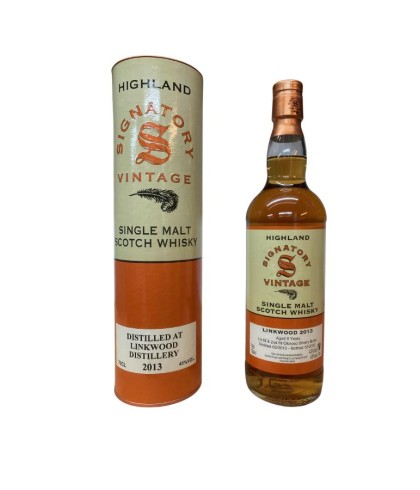 Fles Signatory vintage 2013 Linkwood Copper, enkel vat gebotteld door Signatory Vintage, op voorraad bij slijterij t Bockje in Bathmen