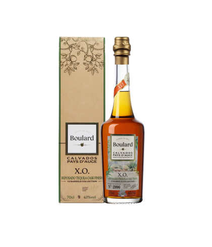 Boulard XO Calvados Reposado Tequila Cask Finish, op voorraad bij slijterij t Bockje in Bathmen