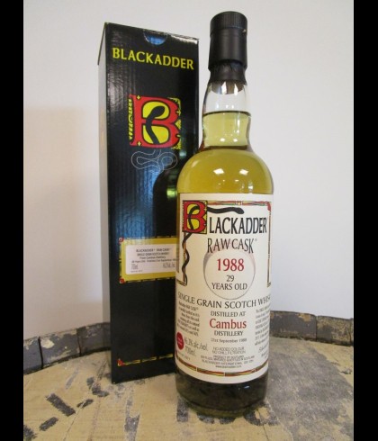 Fles Blackadder Cambus 29 Years Old, single malt whisky, op voorraad bij slijterij t Bockje in Bathmen