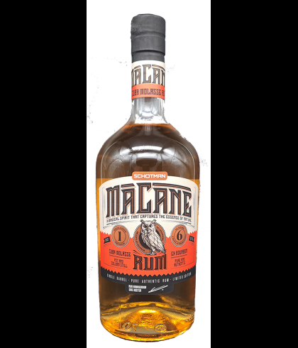 Fles Schotman MaCane Rum No:1, rum, op voorraad bij slijterij t Bockje in Bathmen