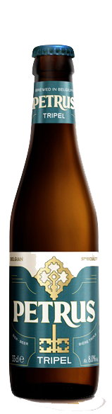 Fles Petrus Tripel, bier van Petrus, op voorraad bij slijterij ’t Bockje in Bathmen