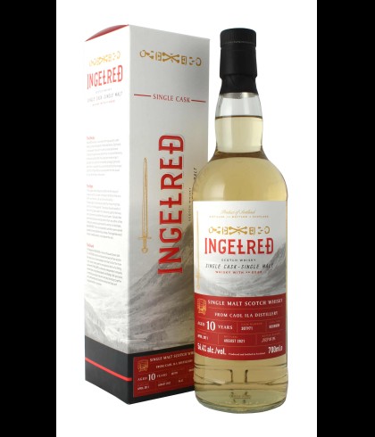 Fles Ingelred Caol Ila 10Y 2011, single malt whisky, op voorraad bij slijterij t Bockje in Bathmen