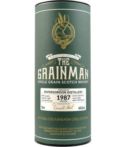 Fles Schotse graanwhisky van Invergordon, op voorraad bij slijterij t Bockje in Bathmen