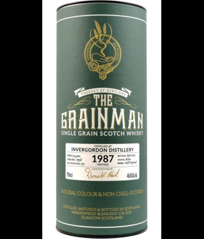 Fles Schotse graanwhisky van Invergordon, op voorraad bij slijterij t Bockje in Bathmen