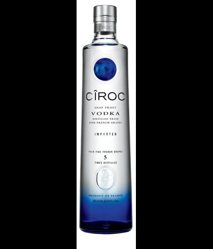 Fles Ciroc Vodka, wodka, bij slijterij t Bockje in Bathmen